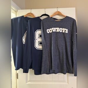 Nike Dallas Cowboys Apparel Blue Tees Bundle.  Size XL.